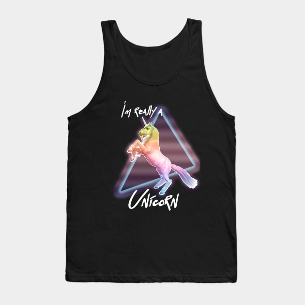 I'm Really a Unicorn Tank Top by puellaignava